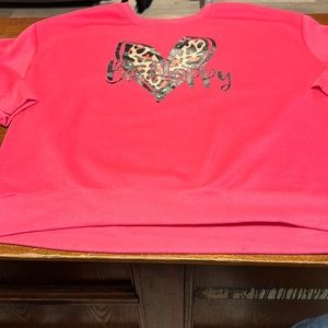 SHEIN Sweatshirt VALENTINES!! Size 1XL.  Very cute and warm. Never worn
